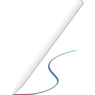 Fuchsia iPad 10.2 inç 2021 9. Nesil Uyumlu Avuç İçi Algılamayan Eğimle Çizim Kalınlığı Değişen Stylus Kalem