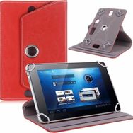 Fuchsia iPad Air 1. Nesil 9.7 inç Uyumlu 360° Dönebilen Standlı Kapaklı Universal Tablet Kılıfı