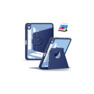Fuchsia iPad Air 11 2025 M3 Çip Uyumlu 360 Derece Dönebilen Yatay Dikey Standlı Pino Lacivert Tablet Kılıfı