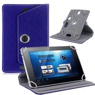 Fuchsia iPad Mini 1-2-3-4-5 Uyumlu 7.9 inç 360° Dönebilen Standlı Kapaklı Universal Tablet Kılıfı