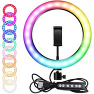 Fuchsia RGB MJ-26 Işıklı Ring Light Telefon Tutucu