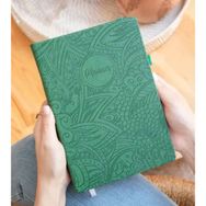 Fufizu Fz Planner Tarihsiz Haftalık Planlayıcı Deri Etnik Yeşil Ajanda