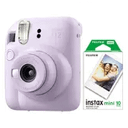 Fujifilm Instax Mini 12 Lila Fotoğraf Makinesi ve 10'lu Mini Film