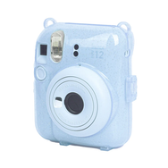 Fujifilm Instax Mini 12 Mavi Şipşak Fotoğraf Makinesi 10'lu Film Kıskaçlı Resim Standı ve Silikon Kılıf Seti