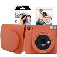 Fujifilm Instax SQ1 Turuncu Fotoğraf Makinesi - Çanta - 10'lu Film Seti