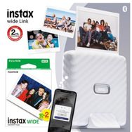 Fujifilm Instax Wide Link Bundle Box Beyaz Akıllı Telefon Yazıcısı ve 20'li Film