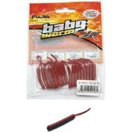 Fujin Baby Worm 5.2 cm Bloody Red Floating LRF Silikonu