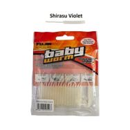 Fujin Baby Worm Shirasu Violet 5.2 cm Floating 18 Adet LRF Silikonu