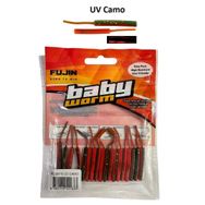 Fujin Baby Worm UV Camo 5.2 cm Floating 18 Adet LRF Silikonu