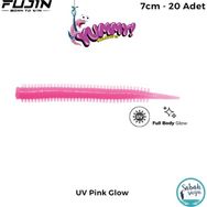 Fujin Yummy Sandworm Pink Glow 7 cm 20 Adet LRF Silikonu