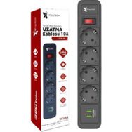 Fulltech FTR-04 4'lü 2 X USB 2 m Kablo Uzunluğu Termal Akım Korumalı Priz