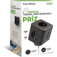Fulltech FTR-09 Termal Akım Korumalı Isıya Dayanıklı Çoklu Piriz