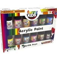 Funny Kids 20 Ml 12 Renk Akrilik Boya