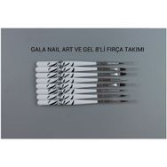 Gala Professional 8'li Lüks Zebra Fırça Takımı