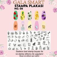 Gala Smart Stampa Plaka No:8 Sticker