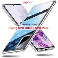 Galaxy S20 İnce Esnek Sararmaz Şeffaf Süper Silikon Kılıf