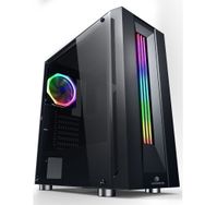 GameBooster GB-G3601B USB3.0 Siyah Rainbow RGB Fan Strip Kasa