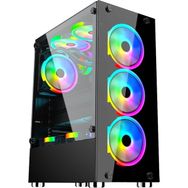Gameforce GF-8307 Glass 4x120 mm Rainbow Fanlı Oyuncu Kasası