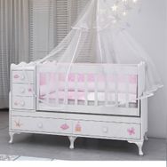 Garaj Home Alya Gold Avangart Pembe Beşik Yatak ve Uyku Seti