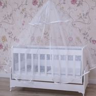 Garaj Home Elit 60x120 cm Yatak Cibinlik Beşik Gri Krem Uyku Seti
