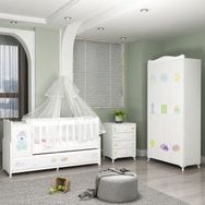 Garaj Home Pırlanta Bebek Odası Takımı Yatak ve Krem Kombinli Uyku Seti