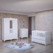 GarajHome Elegant Beyaz Bebek Odası Takımı