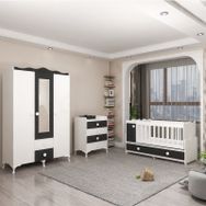 GarajHome Pırlanta Gri Bebek Odası Takımı