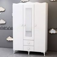 GarajHome Soho Garaj Home 3 Kapaklı Aynalı 2 Çekmeceli Dolap