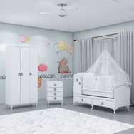 GarajHome Sude Asansörlü Yıldız Yatak ve Uyku Seti Kombinli 3 Kapaklı Bebek Odası Takımı