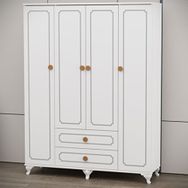 GarajHome Yaren Lazer 4 Kapaklı Dolap