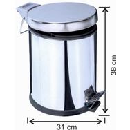 Garanti Metal 1014 20 lt Pedallı Çöp Kovası
