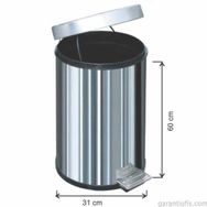 Garanti Metal 1020 40 lt Pedallı Çöp Kovası