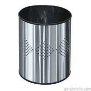 Garanti Metal 1401 13 lt Dekoratif Paslanmaz Metal Çöp Kovası