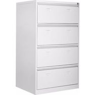 Garanti Metal 84x62x133 h Dört Geniş Çekmeceli Metal Kartoteks Askılı Dosya Dolabı