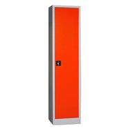 Garanti Metal Tam Boy 198'lik Tek Kapılı Kırmızı Gri Dosya Dolabı