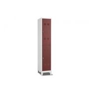 Garanti Ofis Metal Kahverenk Gri 41x40x200 cm İkili Yarım Kapılı Soyunma Dolabı