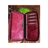 Garbalia Crazy Bordo Unisex Cüzdan