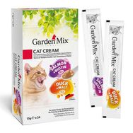 Garden Mix 24x15 gr Somon Biotin ve Ördek Malt Ek Besin Kedi Ödül Kreması