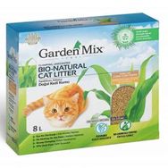 Garden Mix 8 lt Topaklanan Mısır Lifli Kokusuz Kedi Kumu
