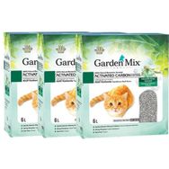 Garden Mix Bentonit Aktif Karbon Marsilya Sabunu 3x 6 lt Kedi Kumu