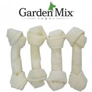 Garden Mix Beyaz 5-5.5 inç 4'lü Düğümlü Deri Kemik