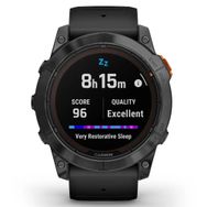 Garmin Fenix 7X Pro Solar Edition Slate Gri Siyah Akıllı Saat