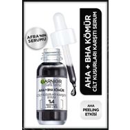 Garnier Aha Bha Cilt Kusurları Karşıtı Siyah Niasinamid Peeling Etkili 30 ml Serum ve Çanta