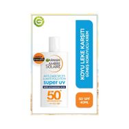 Garnier Ambre Solaire Koyu Leke Karşıtı SPF50 40 ml Güneş Koruyucu Yüz Kremi