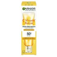 Garnier C Vitamini Parlak Fluid Yüz Kremi Işıltılı Doku SPF50 40 ml Günlük Güneş Koruyucu