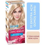 Garnier Çarpıcı Renkler 111 Ekstra Açık Gümüş Sarısı Saç Boyası