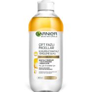 Garnier Çift Fazlı Micellar 400 ml Suya Dayanıklı Makyajlar İçin Kusursuz Makyaj Temizleme Suyu