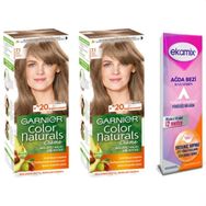 Garnier Color Naturals Set 7-1 Küllü Kumral 2 Adet Saç Boyası+ Ekamix Ağda Bandı