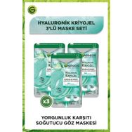 Garnier Hyaluronik Kriyojel Yorgunluk Karşıtı Soğutucu 3 Adet Göz Maskesi