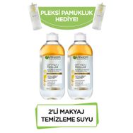 Garnier Micellar Çift Fazlı Kusursuz 400 ml 2'li Makyaj Temizleme Suyu + Pamukluk